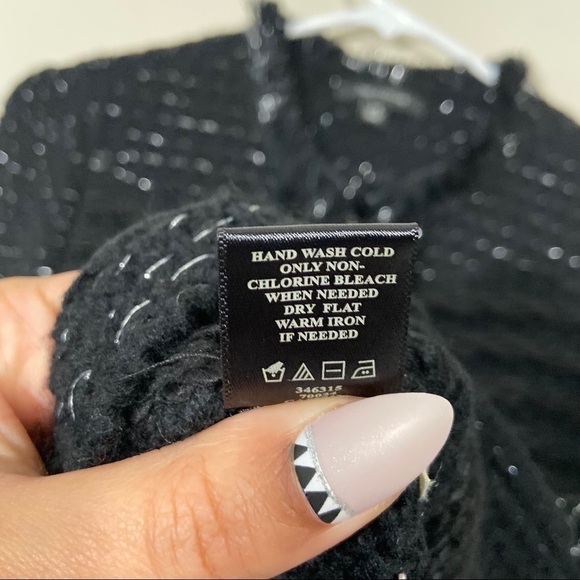 Ann Taylor Wool Knit Metallic Detail Zip Up Jacket - Picture 5 of 7